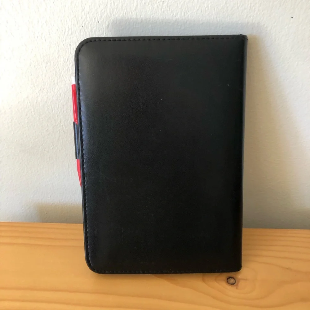 Rolodex Black Leather Business Card Organizer